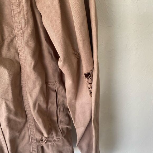 Loyalty & Faith Men tan distressed jacket outerwear - Picture 5 of 8